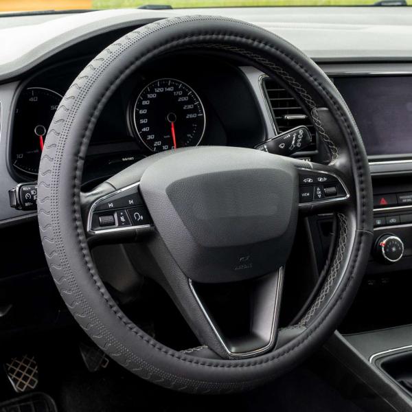 Xkeribom Lenkradbezug 37-38cm Lenkradschoner Lenkradschutz Aufsteckbare Lenkradabdeckung